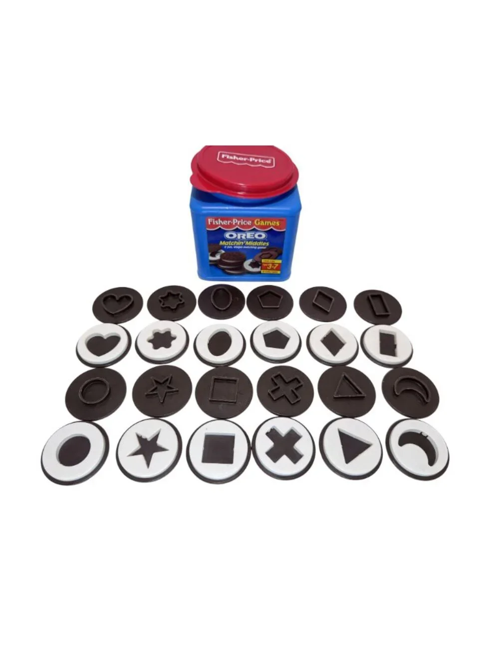 Fisher Price Oreo Matchin' Middles A Fun Shape Matching Game Complete FS